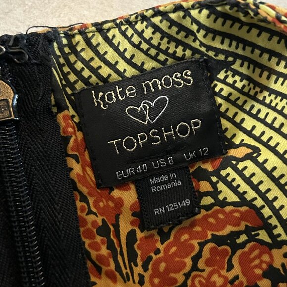 Kate Moss for Topshop Halterneck Kaftan Liberty Dress ASO Blake Lively - Picture 5 of 8